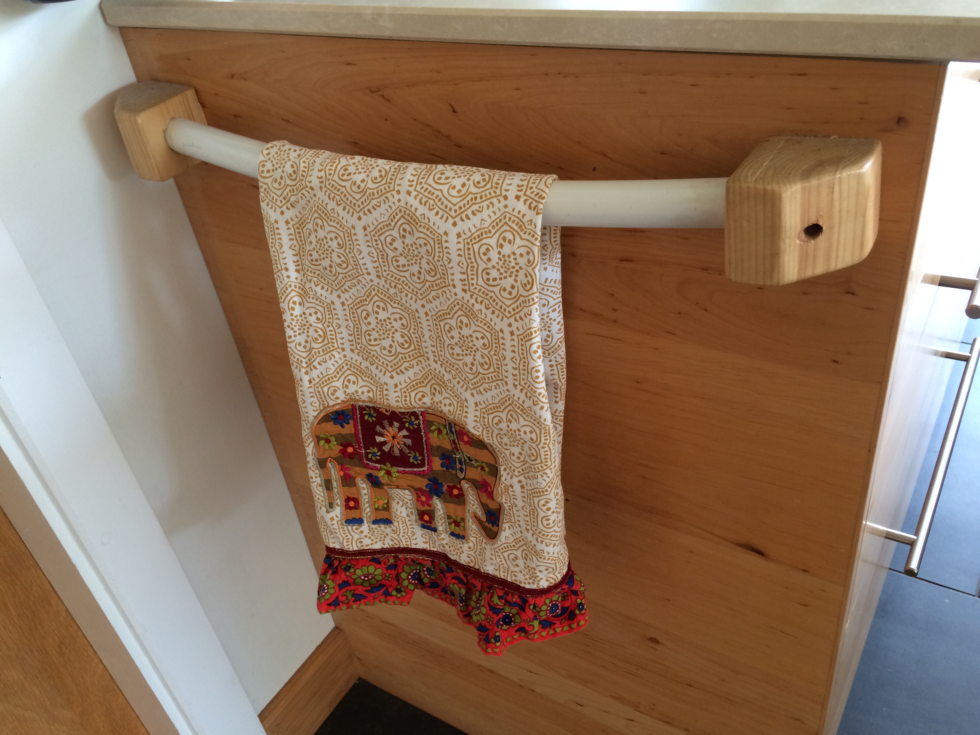 designer kitchen towel rail